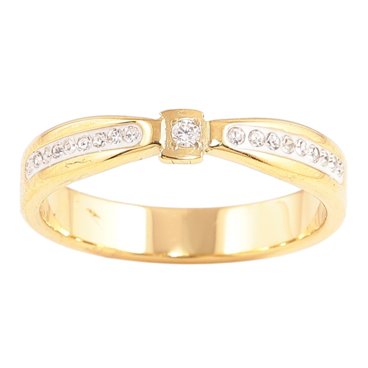 Кольцо Xuping TTM Stainless Steel Цвет 14К Узор с цирконием фото №21