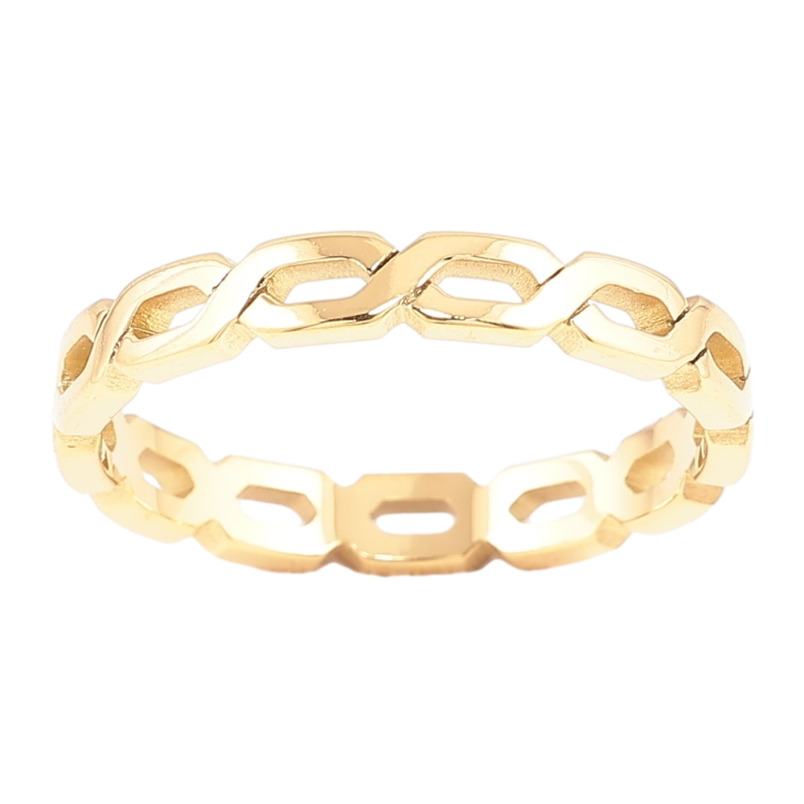 Кольцо Xuping TTM Stainless Steel Цвет 14К Декоративный узор фото №10