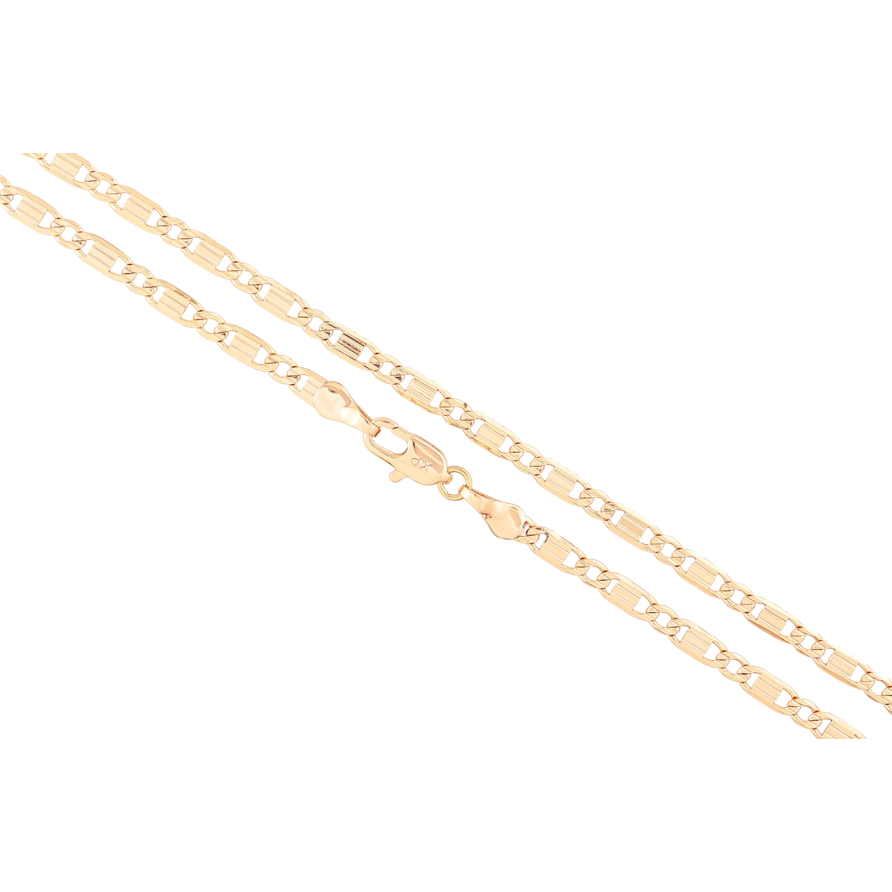 Ланцюжок Xuping Позолота 18K «Плетіння Морський ланцюг» довжина 45см х 3мм фото №1