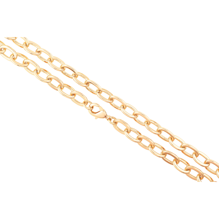 Цепочка Xuping Позолота 18K Плетение Якорное длинна 50см х 8мм фото №2