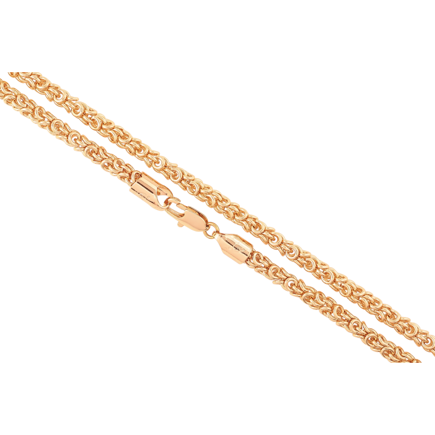 Цепочка Xuping Позолота 18K Плетение Лисий хвост длинна 45см х 4мм фото №1