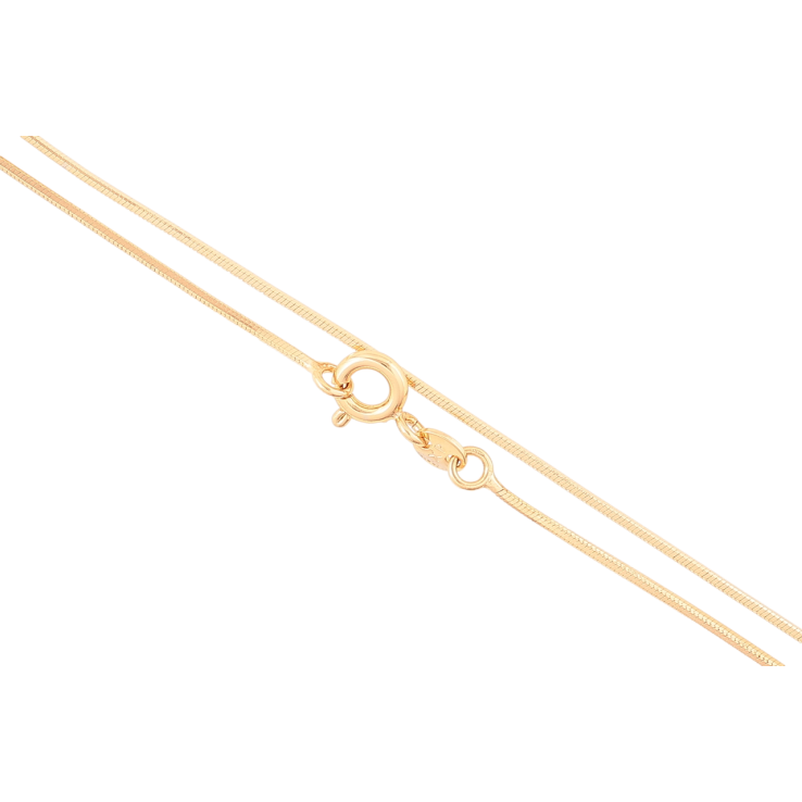 Цепочка Xuping Позолота 18K Плетение Ювелирный шнур шестигранный длинна 50см х 1мм фото №6