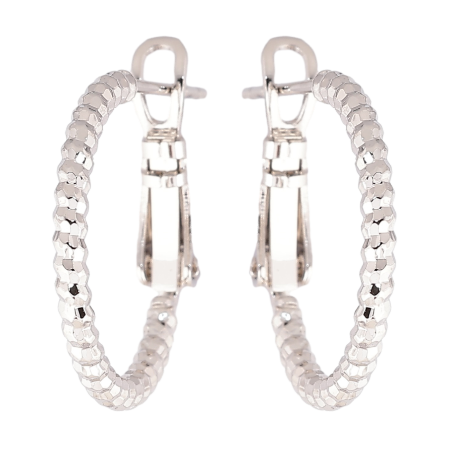 Серьги Xuping Родий кольца (конго) Декоративный узор ø 2см фото №1 Серьги Xuping Родий кольца (конго) Декоративный узор ø 2см фото №1