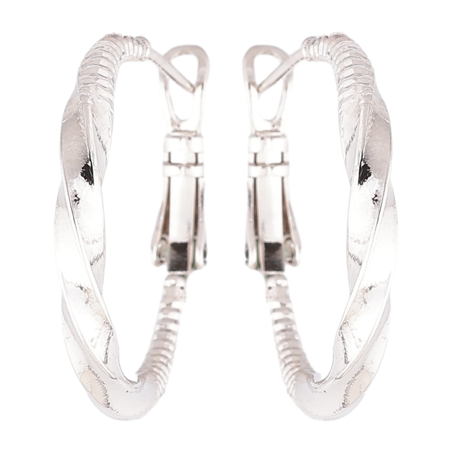 Серьги Xuping Родий кольца (конго) Декоративный узор ø 2.5см фото №1 Серьги Xuping Родий кольца (конго) Декоративный узор ø 2.5см фото №1