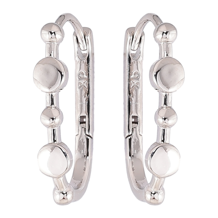 Серьги Xuping Родий колечки Декоративный узор фото №13 Серьги Xuping Родий колечки Декоративный узор фото №13