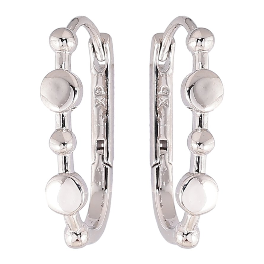 Серьги Xuping Родий колечки Декоративный узор фото №1