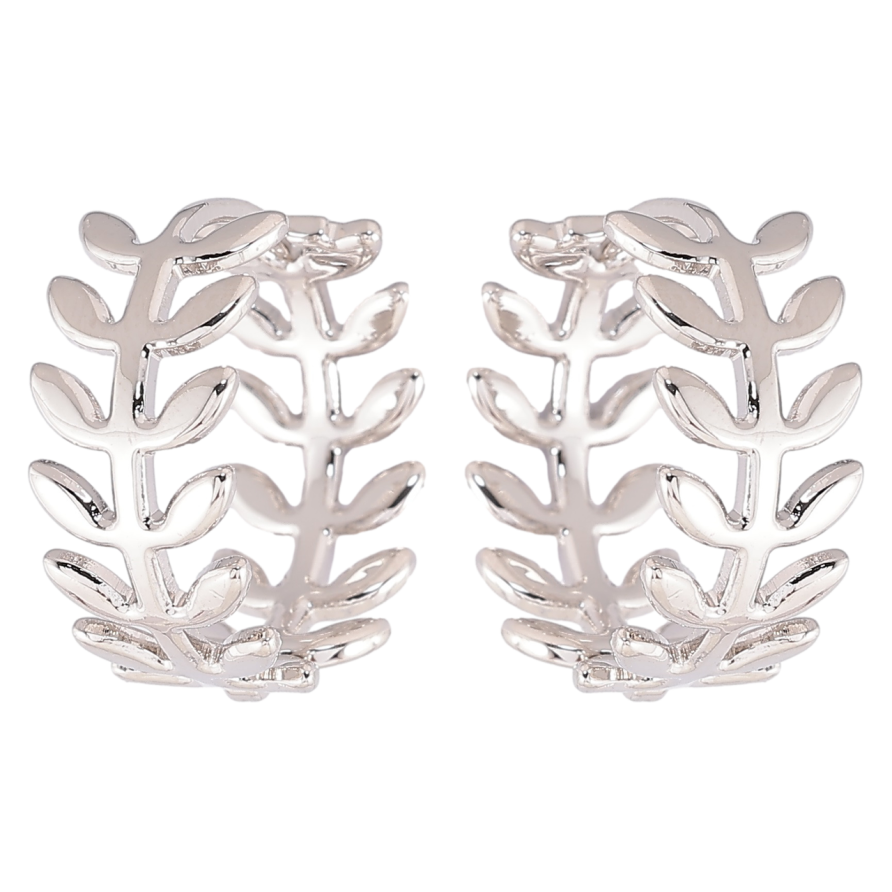 Серьги Xuping Родий колечки Веточки фото №1