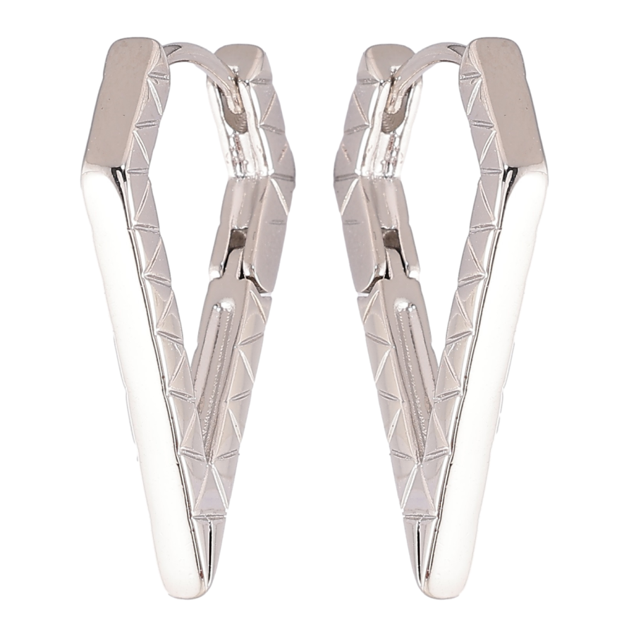 Серьги Xuping Родий колечки Фигурные с узором фото №1