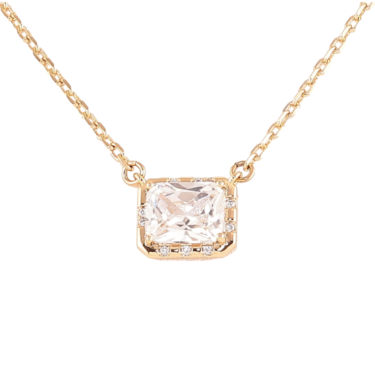 Підвіска на ланцюжку Xuping Позолота 18K «Фіаніт в оправі з цирконієм» довжина 45-50см х 1.5мм фото №23