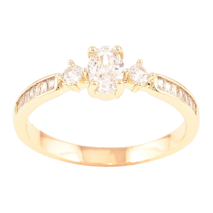 Кольцо Xuping Позолота 18K Искристость фото №21