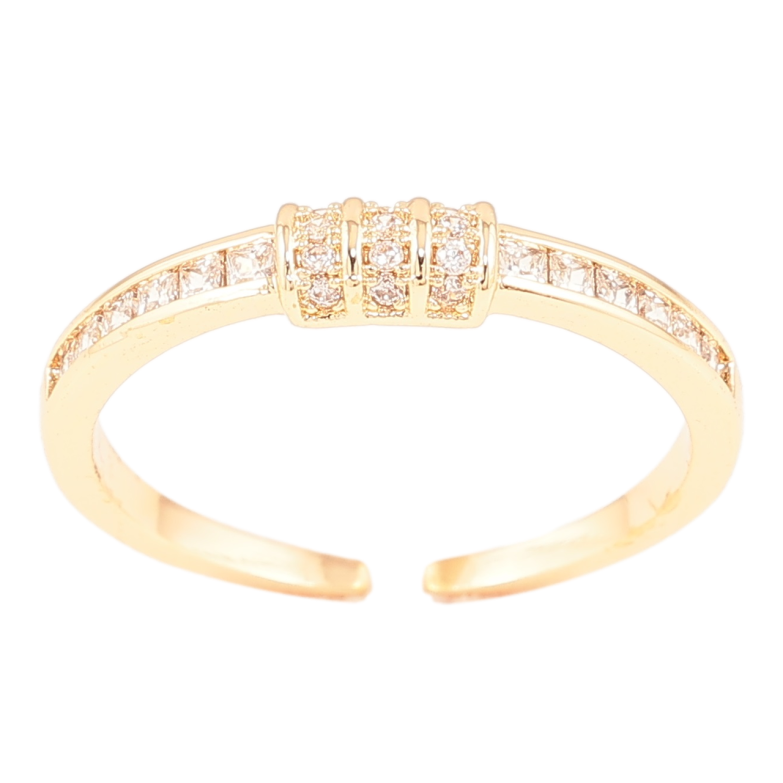 Кольцо Xuping Позолота 18K Узор цирконием фото №1