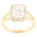 Кольцо Xuping Позолота 18K Фианит в обрамлении циркония фото №1