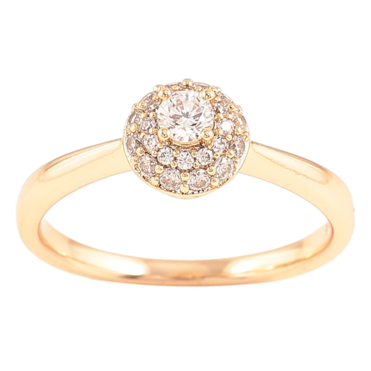 Кольцо Xuping Позолота 18K Инкрустация цирконием фото №1 Кольцо Xuping Позолота 18K Инкрустация цирконием фото №1