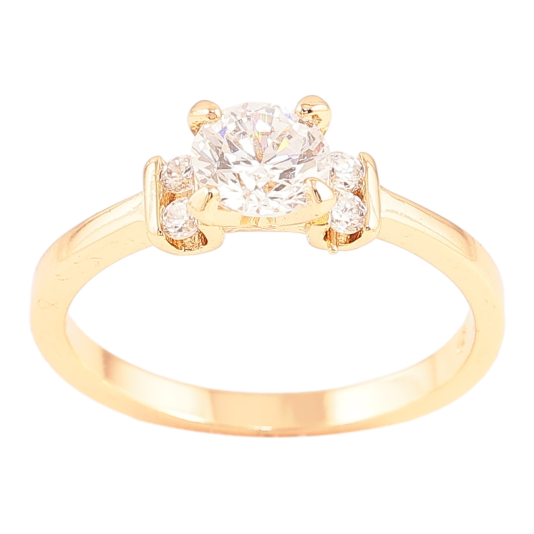Кольцо Xuping Позолота 18K Узор с цирконием фото №1 Кольцо Xuping Позолота 18K Узор с цирконием фото №1