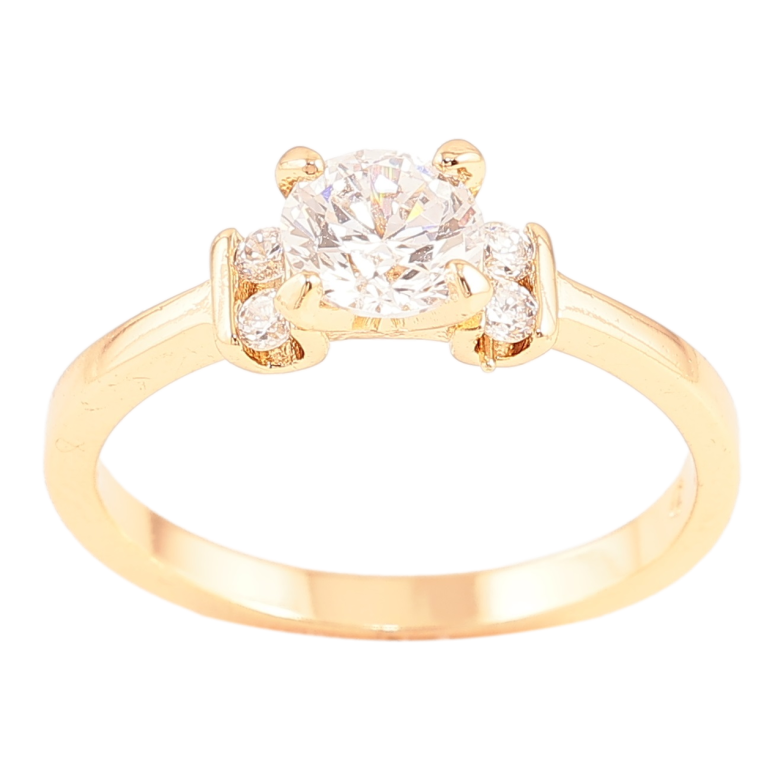 Кольцо Xuping Позолота 18K Узор с цирконием фото №1