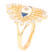Кольцо Xuping Позолота 18K Глаз с цирконием и эмалью фото №2