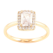Кольцо Xuping Позолота 18K Фианит в обрамлении циркония фото №1
