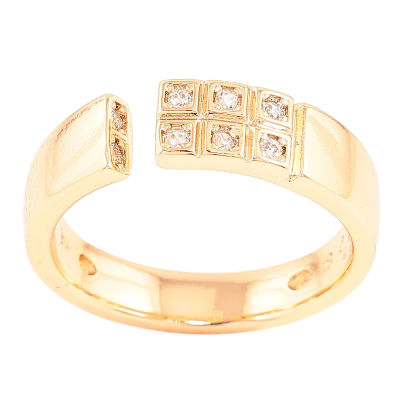 Каблучка Xuping Позолота 18K «Декоративний візерунок з цирконієм» фото №1