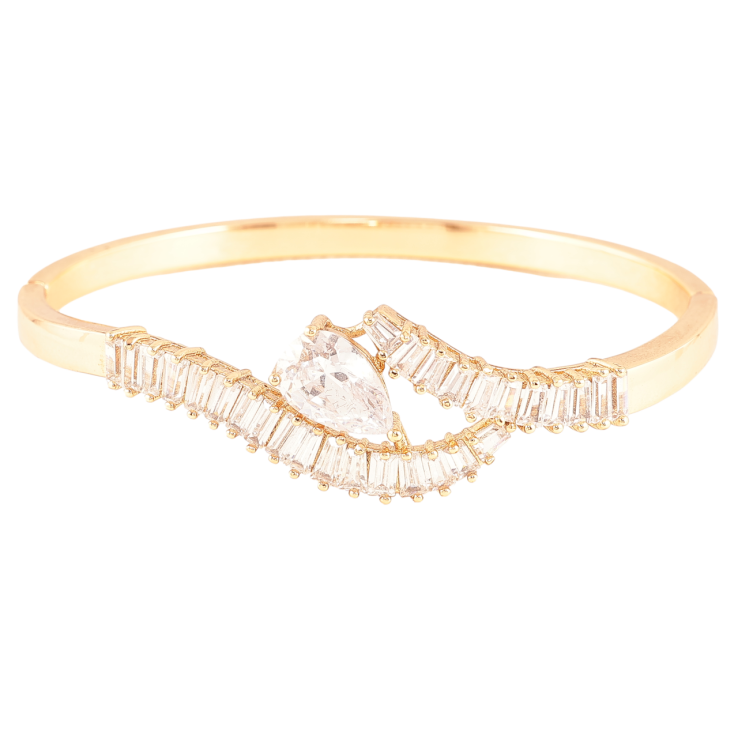 Браслет Xuping Позолота 18K Узор с цирконием ø 6см фото №12 Браслет Xuping Позолота 18K Узор с цирконием ø 6см фото №12