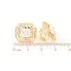 Серьги Xuping Позолота 18K английский замок Резной узор с цирконием фото №2 Серьги Xuping Позолота 18K английский замок Резной узор с цирконием фото №2