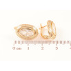 Сережки Xuping Позолота 18K англійський замок «Овали з фіанітами» фото №2 Сережки Xuping Позолота 18K англійський замок «Овали з фіанітами» фото №2