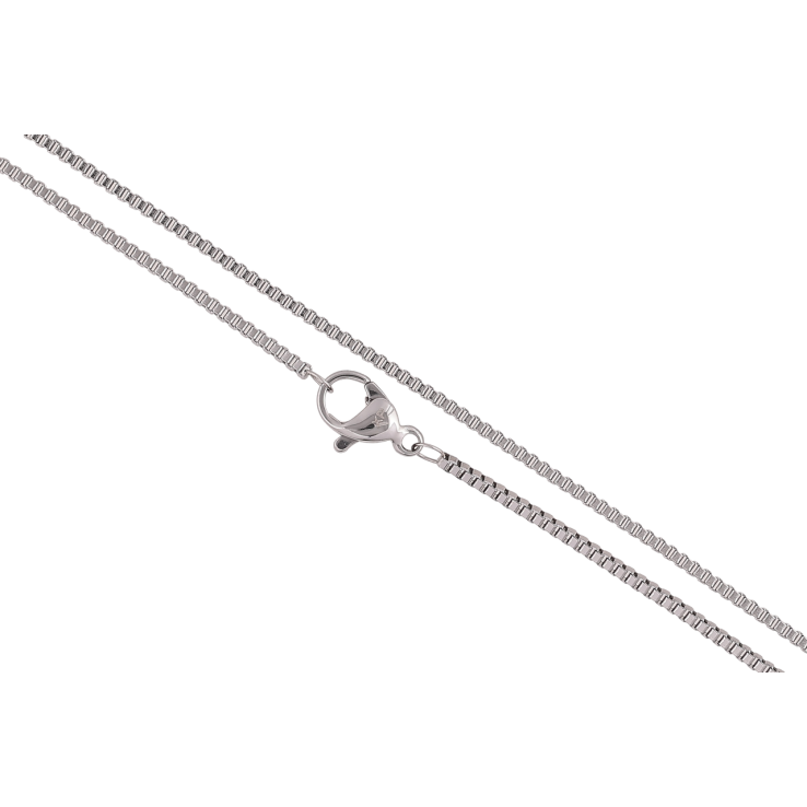 Ланцюжок Xuping ТТМ Stainless Steel колір Родій «Плетіння Венеціанське» довжина 50см х 1мм фото №13 Ланцюжок Xuping ТТМ Stainless Steel колір Родій «Плетіння Венеціанське» довжина 50см х 1мм фото №13