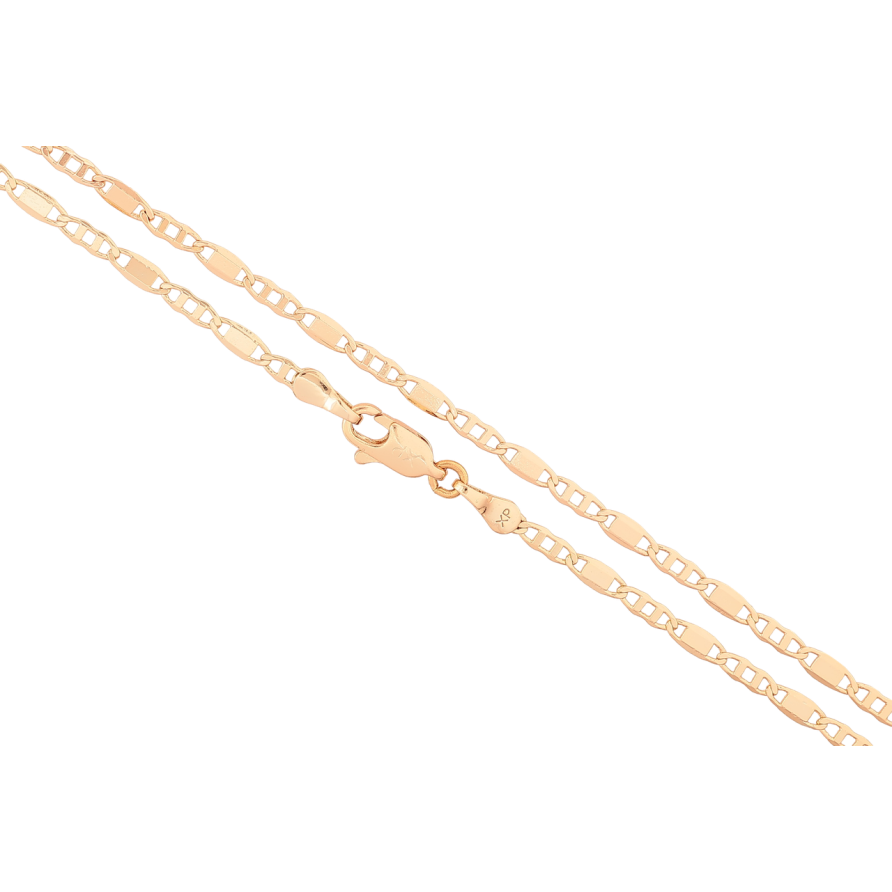 Цепочка Xuping Позолота 18K Плетение Морская цепь длинна 45см х 2.5мм фото №1