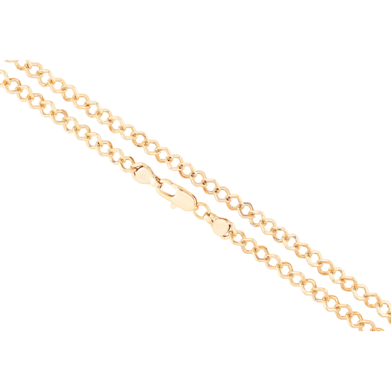 Цепочка Xuping Позолота 18K Плетение Ромб длинна 45см х 6мм фото №1