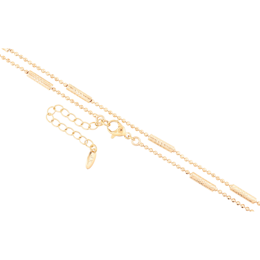 Ланцюжок Xuping Позолота 18K «Плетіння Перлина з циліндрами» довжина 45-50см х 1.5мм фото №1