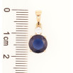Кулон Xuping Позолота 18K «Синій фіаніт з цирконієм» для ланцюжка до 5мм фото №2 Кулон Xuping Позолота 18K «Синій фіаніт з цирконієм» для ланцюжка до 5мм фото №2
