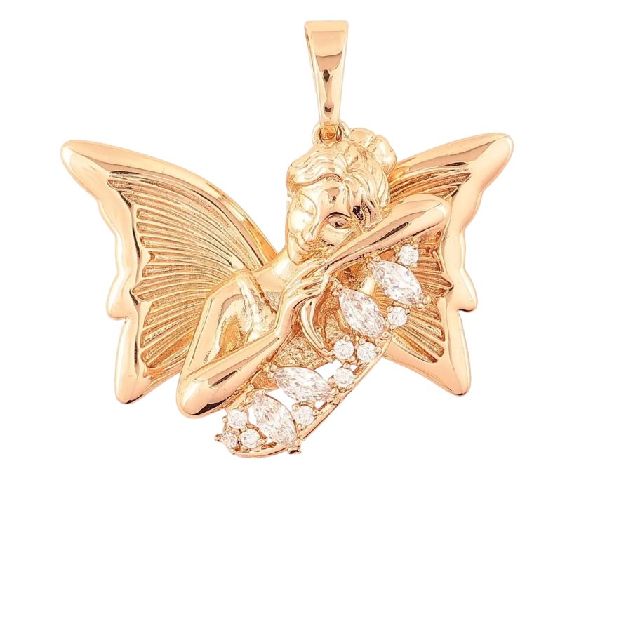 Кулон Xuping Позолота 18K Фея для цепочки до 7мм фото №1