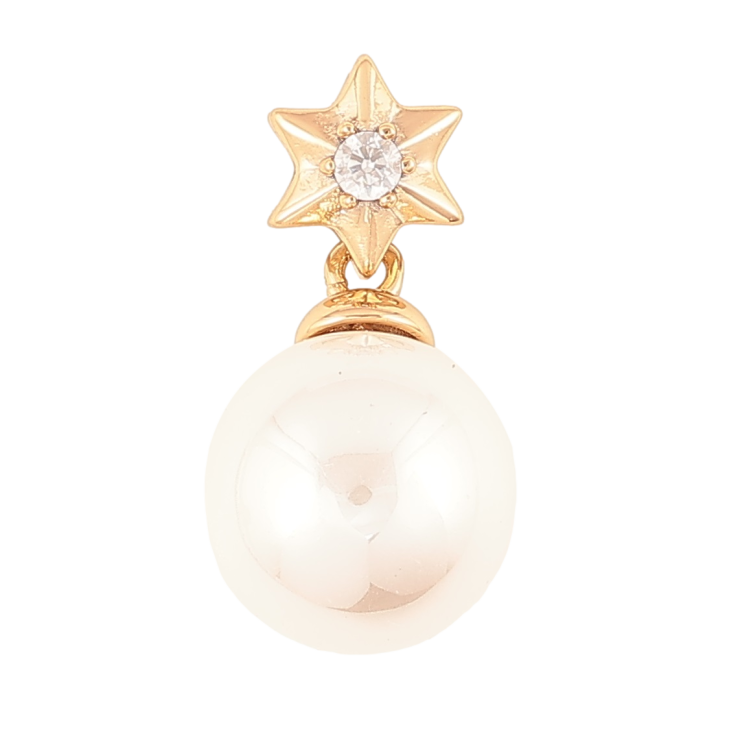 Кулон Xuping Позолота 18K «Зірочка з перлиною, ø 12мм» для ланцюжка до 2мм фото №6 Кулон Xuping Позолота 18K «Зірочка з перлиною, ø 12мм» для ланцюжка до 2мм фото №6