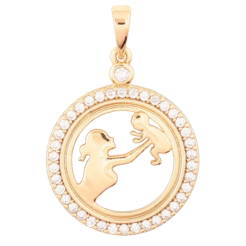 Кулон Xuping Позолота 18K Счастье материнства для цепочки до 6мм фото №3