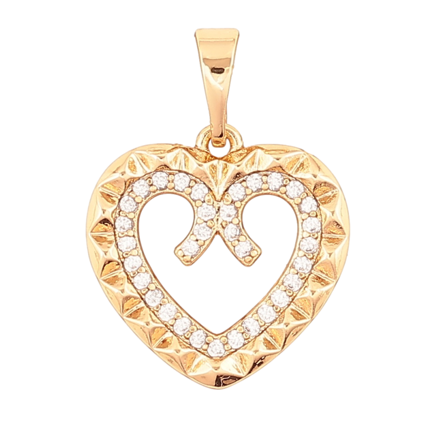 Кулон Xuping Позолота 18K «Сердечко з цирконієм» для ланцюжка до 5мм фото №1 Кулон Xuping Позолота 18K «Сердечко з цирконієм» для ланцюжка до 5мм фото №1