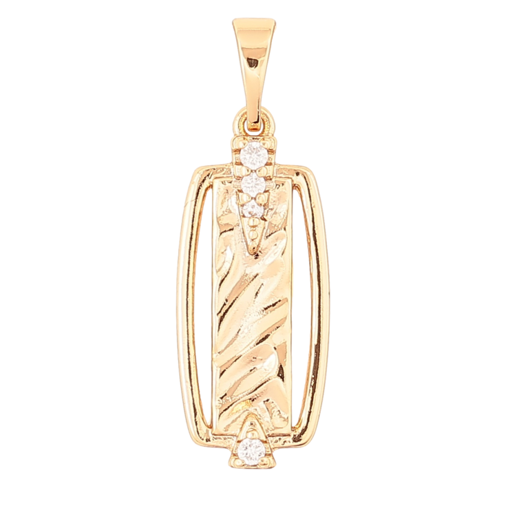 Кулон Xuping Позолота 18K «Візерунок з цирконієм» для ланцюжка до 5мм фото №25 Кулон Xuping Позолота 18K «Візерунок з цирконієм» для ланцюжка до 5мм фото №25