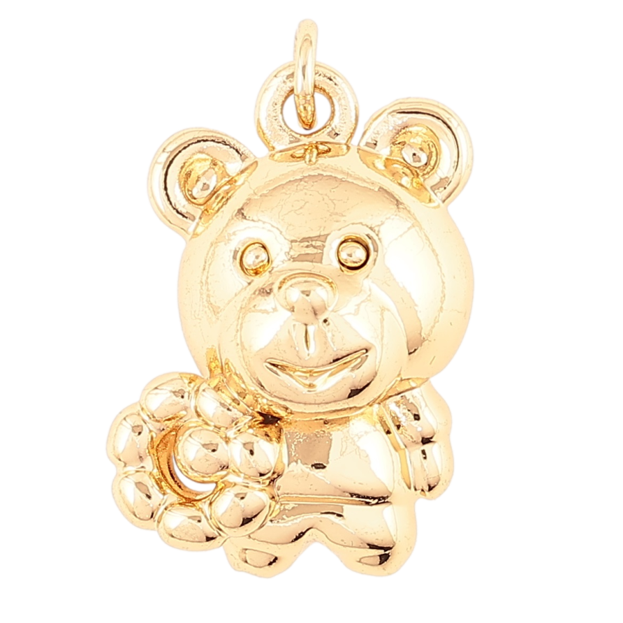 Кулон дитячий Xuping Позолота 18K Ведмедик» для ланцюжка до 2мм фото №1