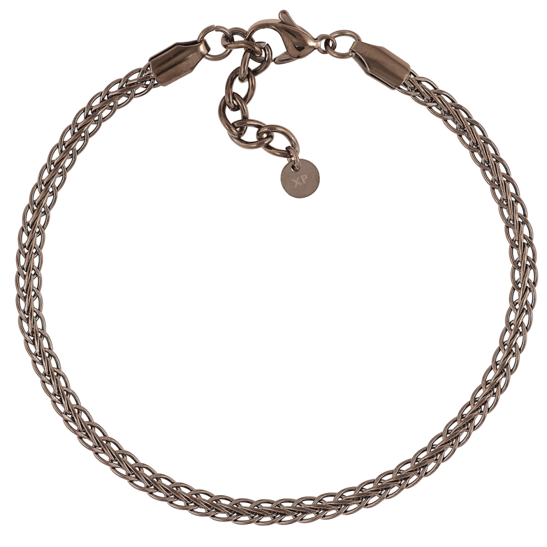 Браслет Xuping ТТМ Stainless Steel колір Графіт «Кельтське плетіння» розмір з доп. ланцюгом. 19.5-22см х 4мм фото №1