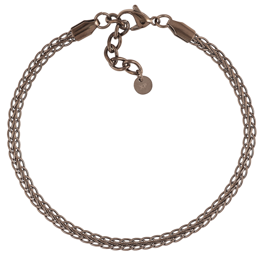 Браслет Xuping ТТМ Stainless Steel цвет Графит Кельтское плетение размер с доп. цеп. 19.5-22см х 4мм фото №1