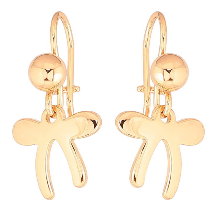 Серьги Xuping Позолота 18K французский замок Шарики с бантами фото №23