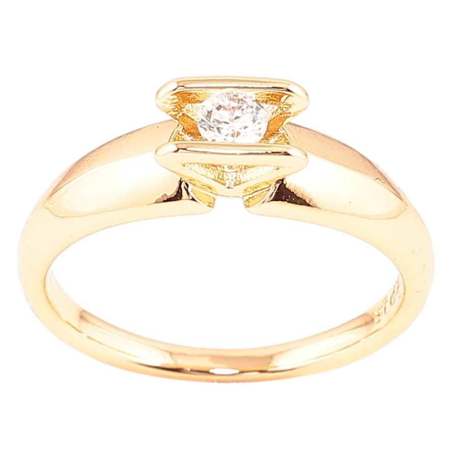 Кольцо Xuping Позолота 18K Кристалл в декоративной оправе фото №1 Кольцо Xuping Позолота 18K Кристалл в декоративной оправе фото №1