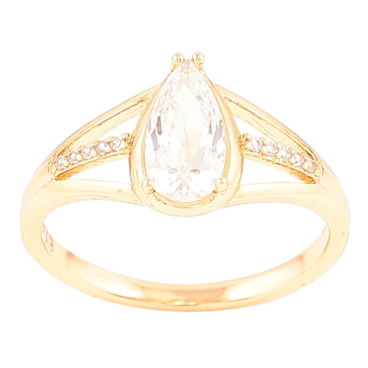 Кольцо Xuping Позолота 18K Кристальная капелька фото №15 Кольцо Xuping Позолота 18K Кристальная капелька фото №15