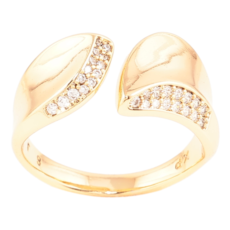 Кольцо Xuping Позолота 18K Декоративный узор с цирконием фото №4 Кольцо Xuping Позолота 18K Декоративный узор с цирконием фото №4