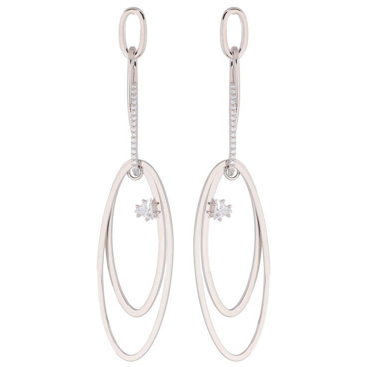 Серьги Xuping Родий пусеты Декоративные подвески с цирконием фото №21