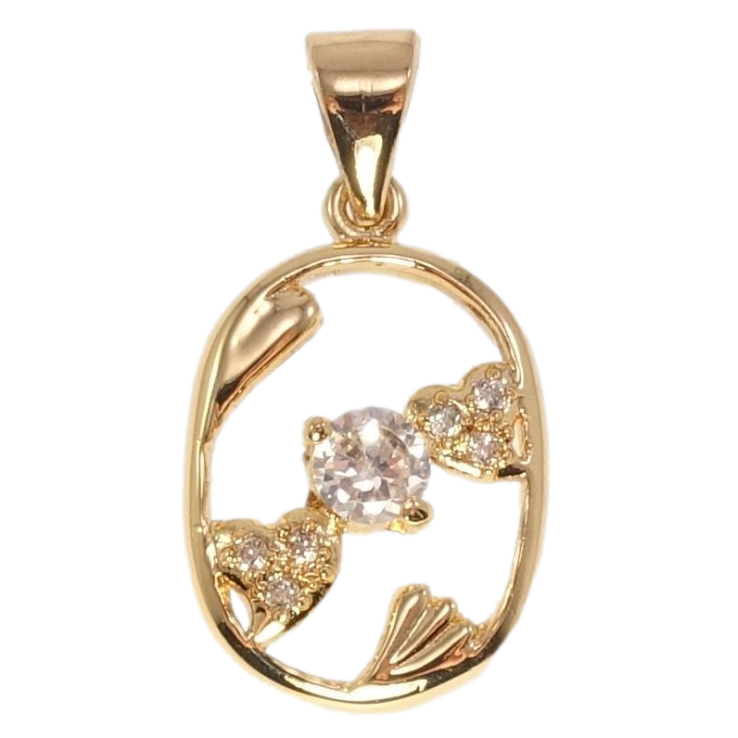 Кулон Fallon Позолота 18K Романтический орнамент с цирконием фото №6 Кулон Fallon Позолота 18K Романтический орнамент с цирконием фото №6