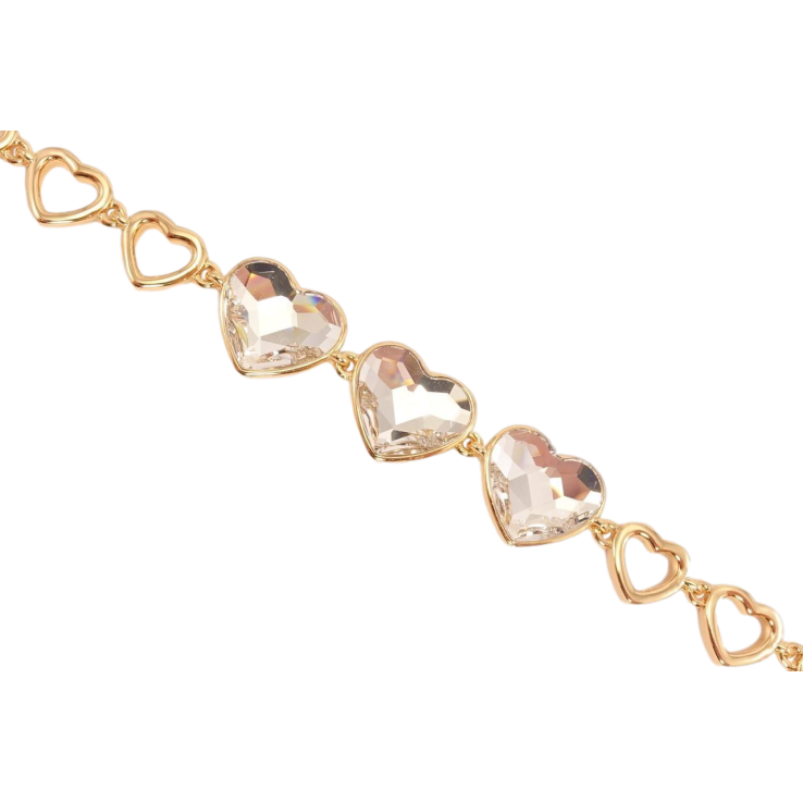 Браслет Xuping цвет 18K с кристаллами Swarovski Кристаллы Clear доп. замок на два размера 16.5,19см фото №18