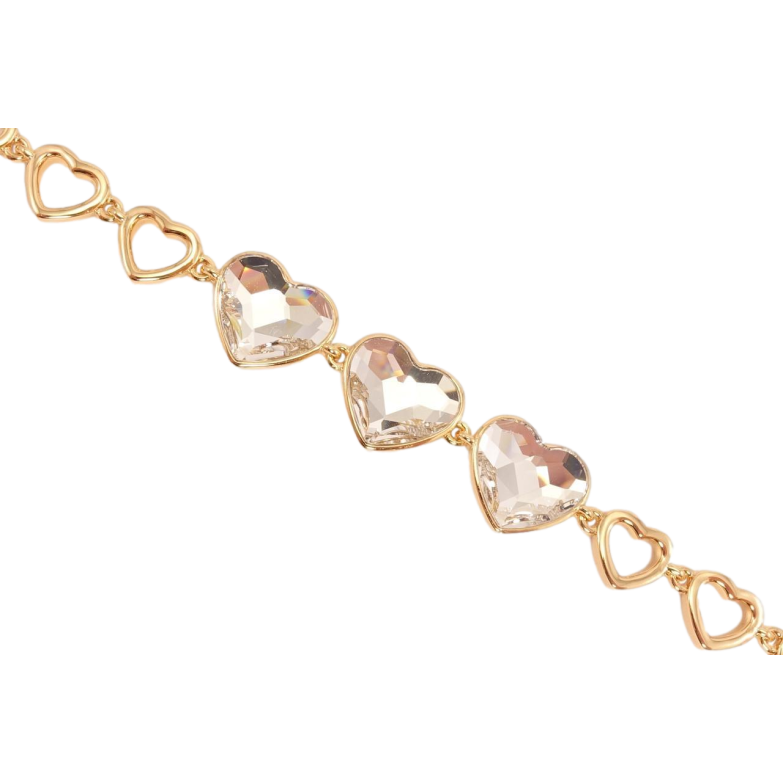 Браслет Xuping колір 18K із кристалами Swarovski Кристали Clear дод. замок на два розміри 16.5,19см фото №6