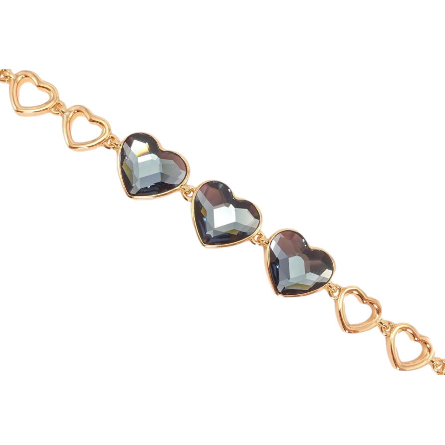 Браслет Xuping цвет 18K с кристаллами Swarovski Кристаллы Montana доп. замок на два размера 16.5,19см фото №1 Браслет Xuping цвет 18K с кристаллами Swarovski Кристаллы Montana доп. замок на два размера 16.5,19см фото №1