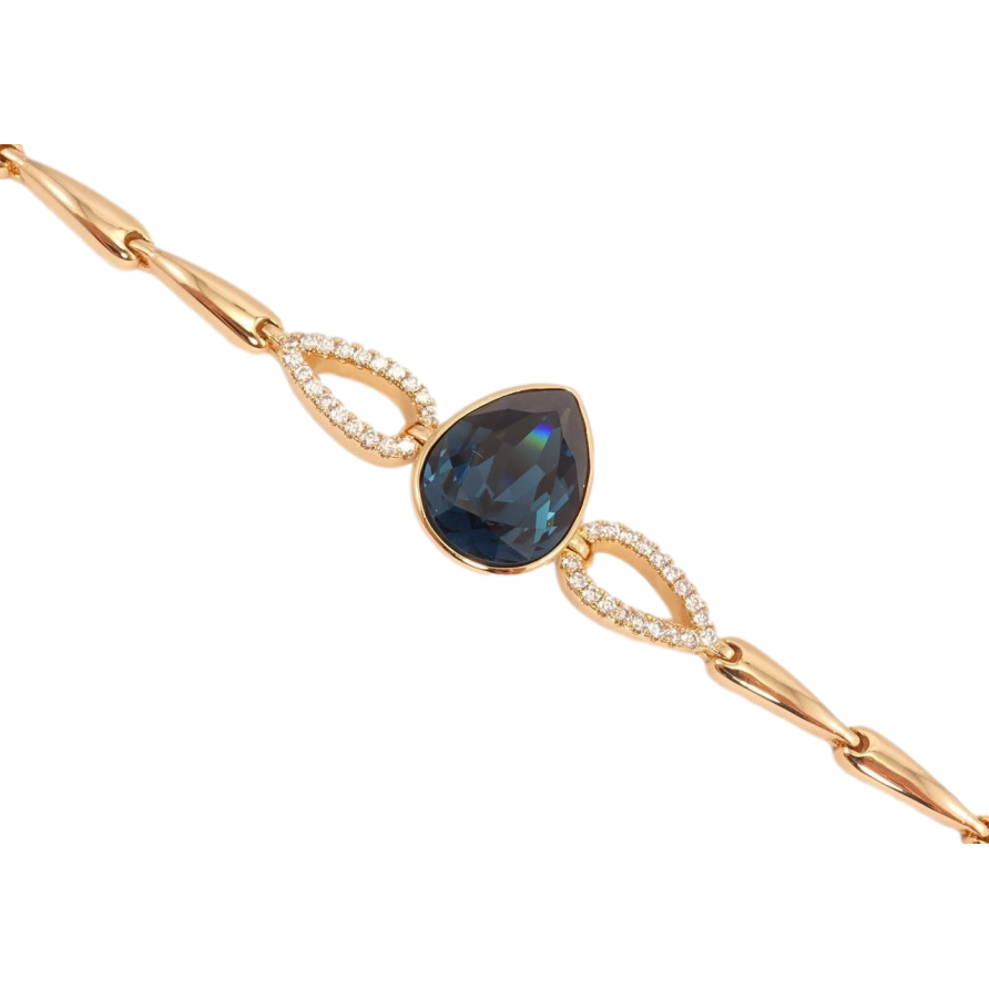 Браслет Xuping цвет 18K с кристаллами Swarovski Кристалл Montana доп. замок на два размера 16.5,19см фото №1 Браслет Xuping цвет 18K с кристаллами Swarovski Кристалл Montana доп. замок на два размера 16.5,19см фото №1