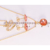 Набір Xuping колір 18K з кр-ми Swarovski Сережки Кулон на ланцюжку Кристали Padparadscha дл.40-45см фото №2 Набір Xuping колір 18K з кр-ми Swarovski Сережки Кулон на ланцюжку Кристали Padparadscha дл.40-45см фото №2