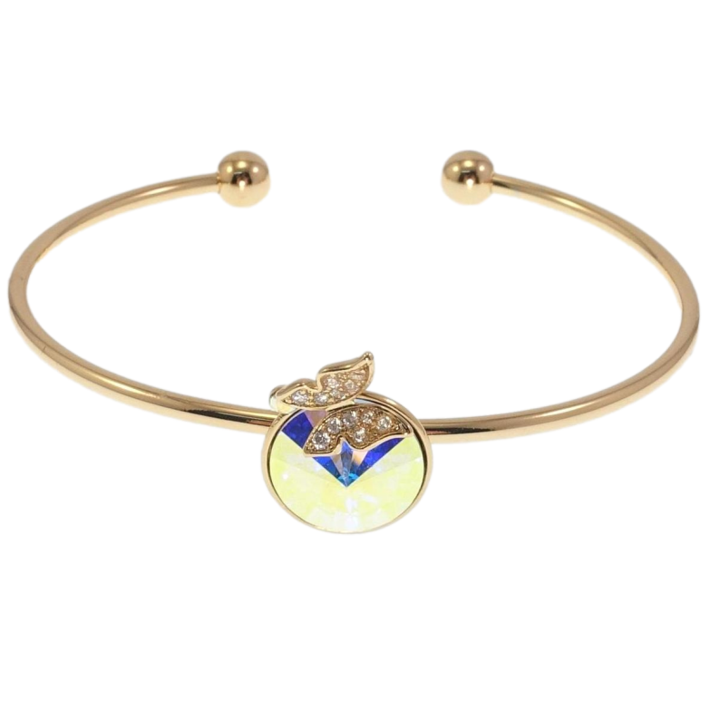 Браслет Xuping цвет 18K с кр-ми Swarovski Кристалл АВ с бабочкой ø 6,5см фото №1 Браслет Xuping цвет 18K с кр-ми Swarovski Кристалл АВ с бабочкой ø 6,5см фото №1
